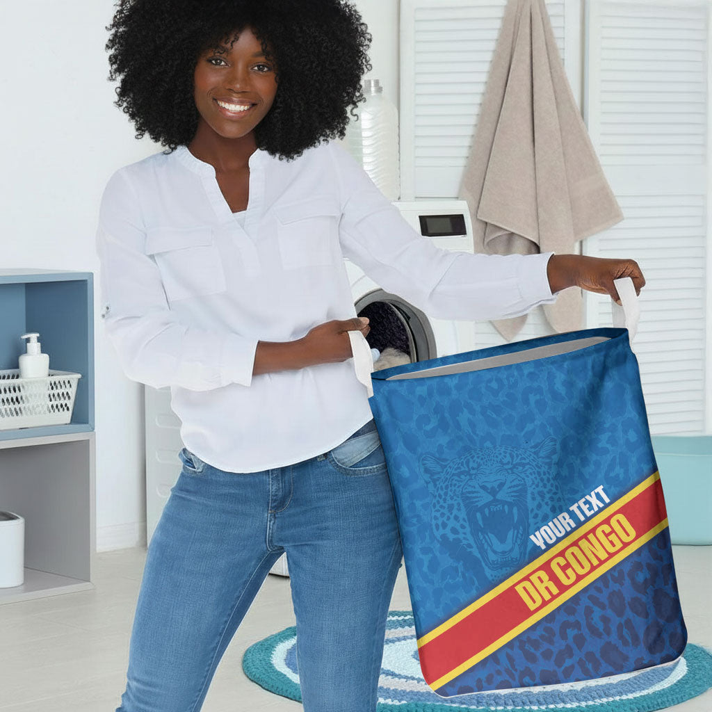 DR Congo Basketball Custom Laundry Basket 2026 Go Leopards