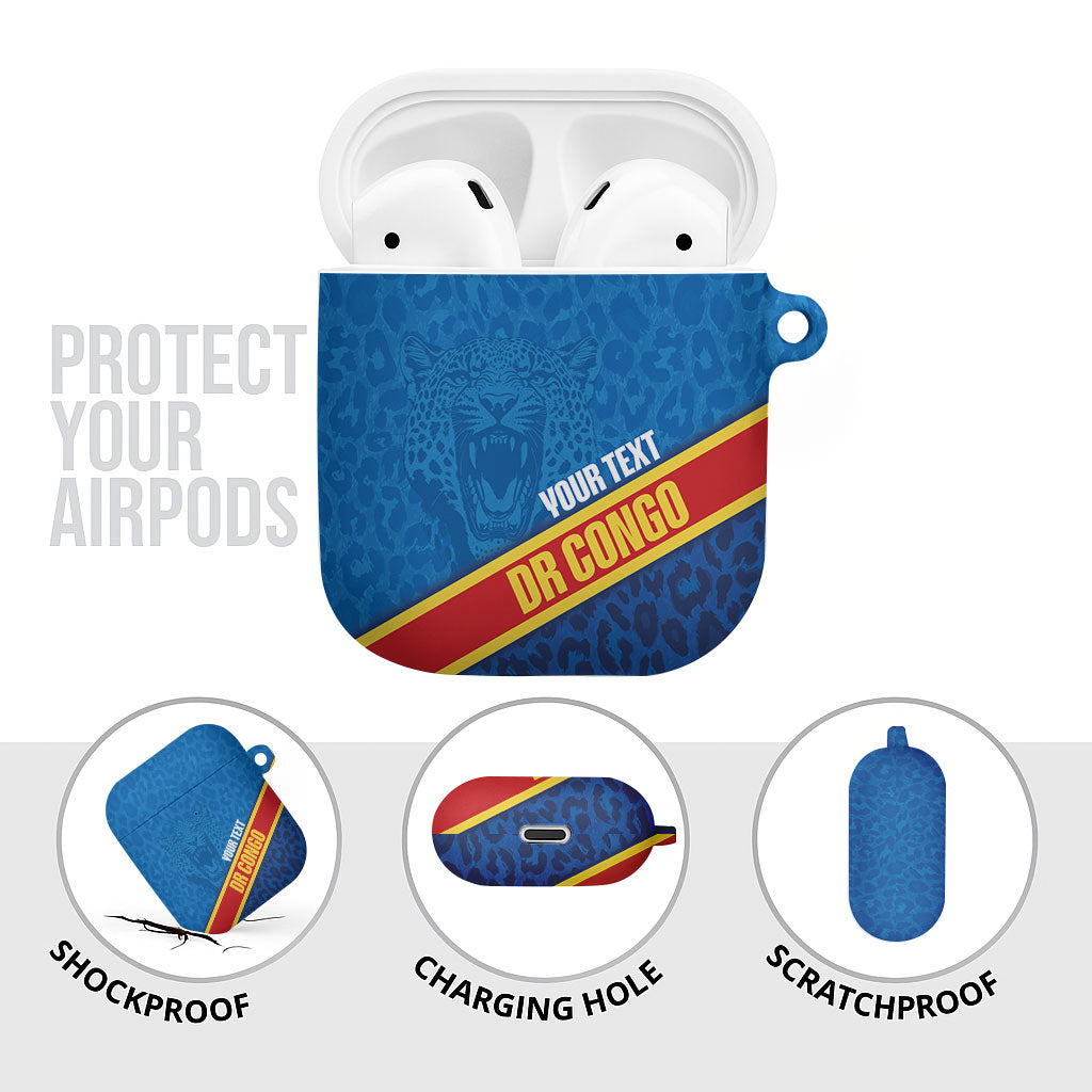 DR Congo Basketball Custom AirPods Case 2026 Go Leopards