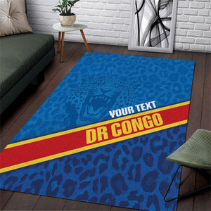 DR Congo Basketball Custom Area Rug 2026 Go Leopards