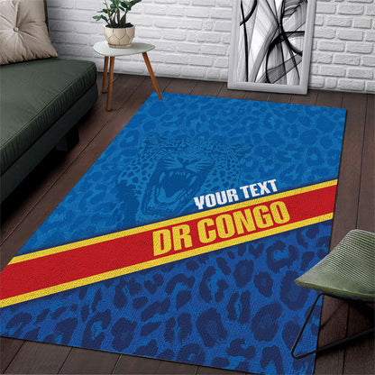 DR Congo Basketball Custom Area Rug 2026 Go Leopards