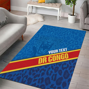 DR Congo Basketball Custom Area Rug 2026 Go Leopards