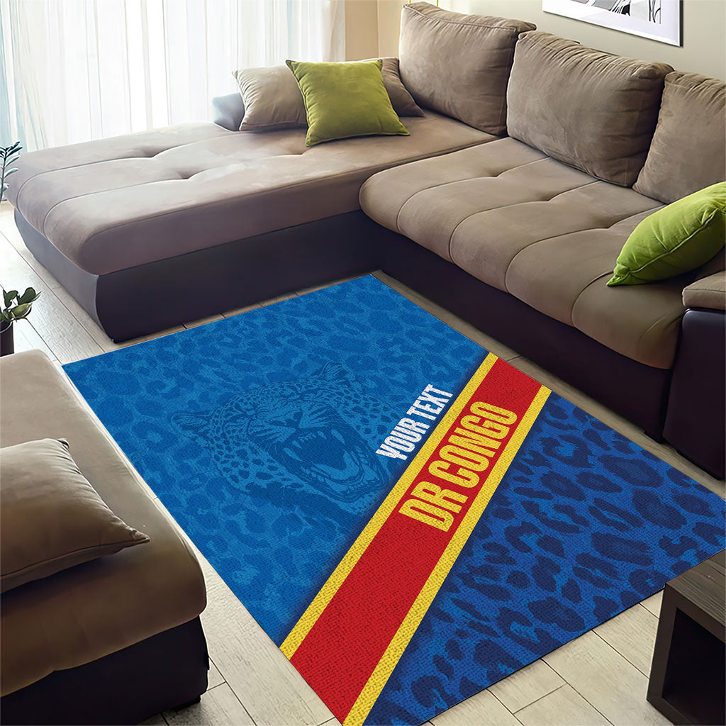 DR Congo Basketball Custom Area Rug 2026 Go Leopards
