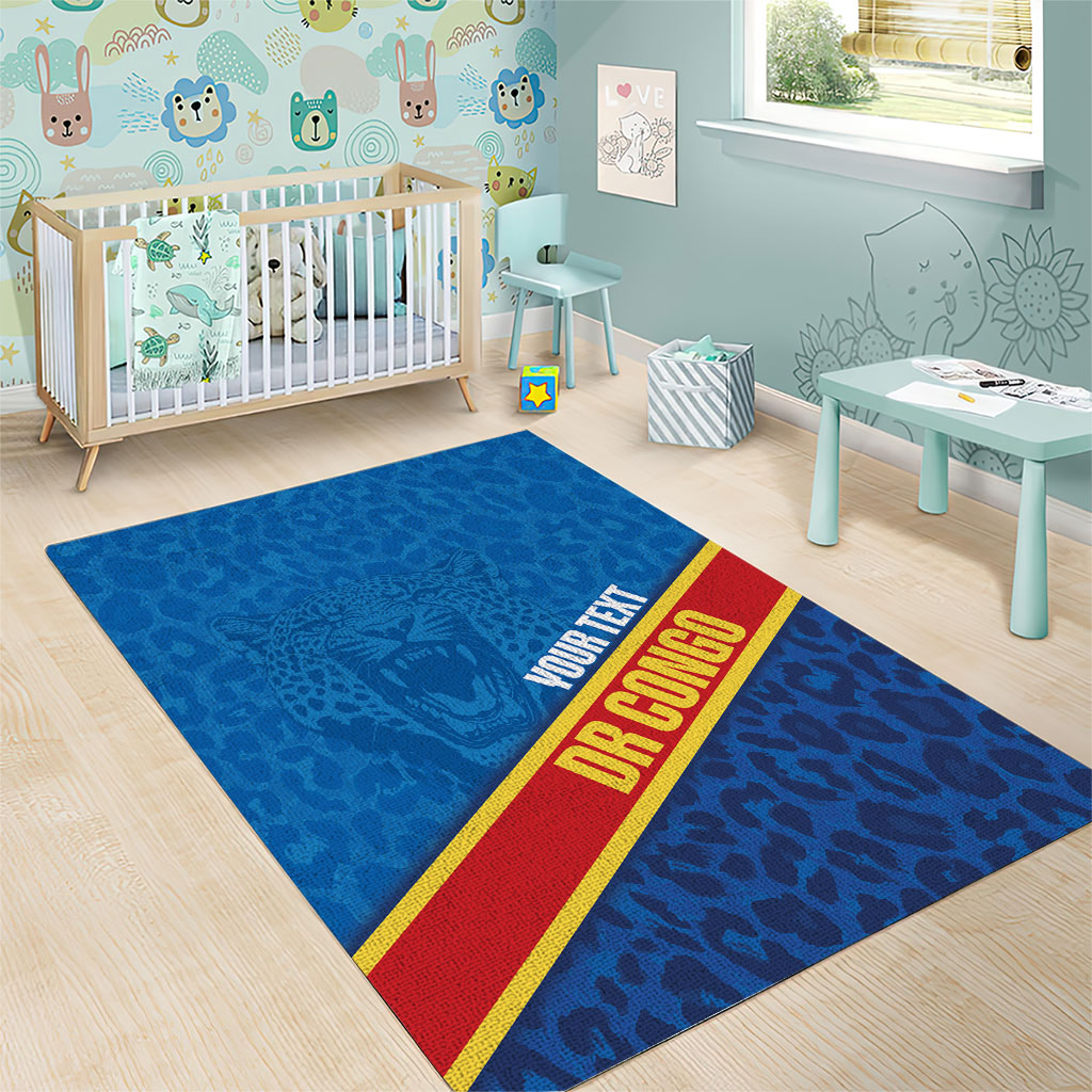 DR Congo Basketball Custom Area Rug 2026 Go Leopards