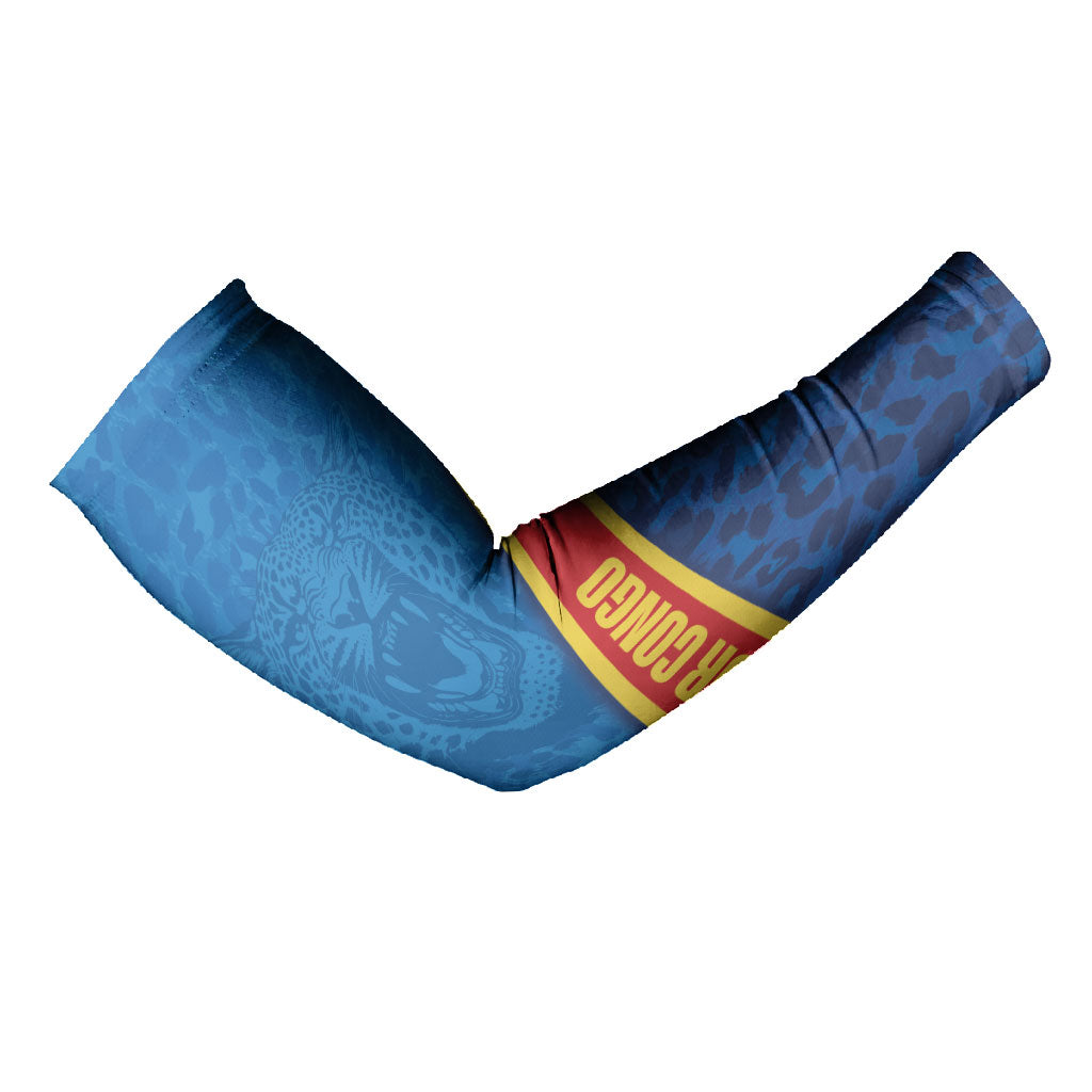 DR Congo Basketball Custom Arm Sleeves 2026 Go Leopards