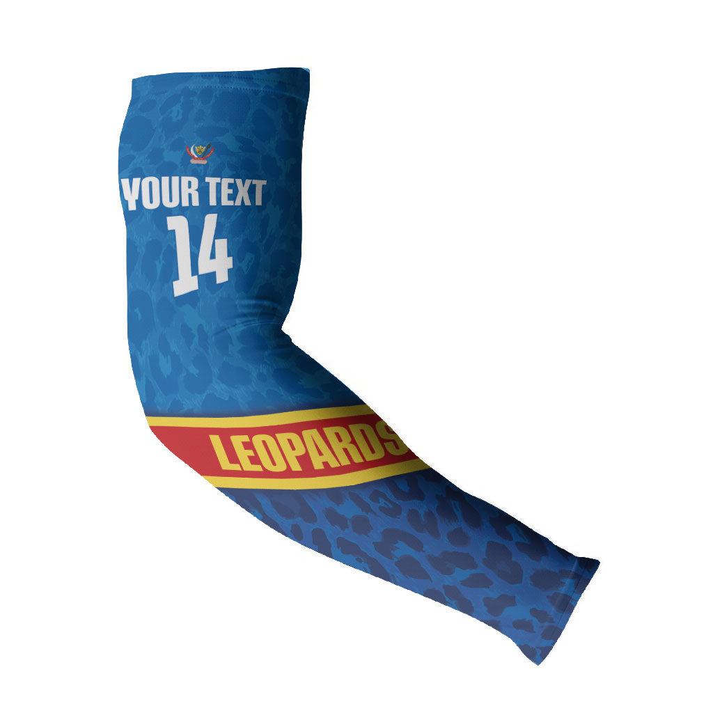 DR Congo Basketball Custom Arm Sleeves 2026 Go Leopards