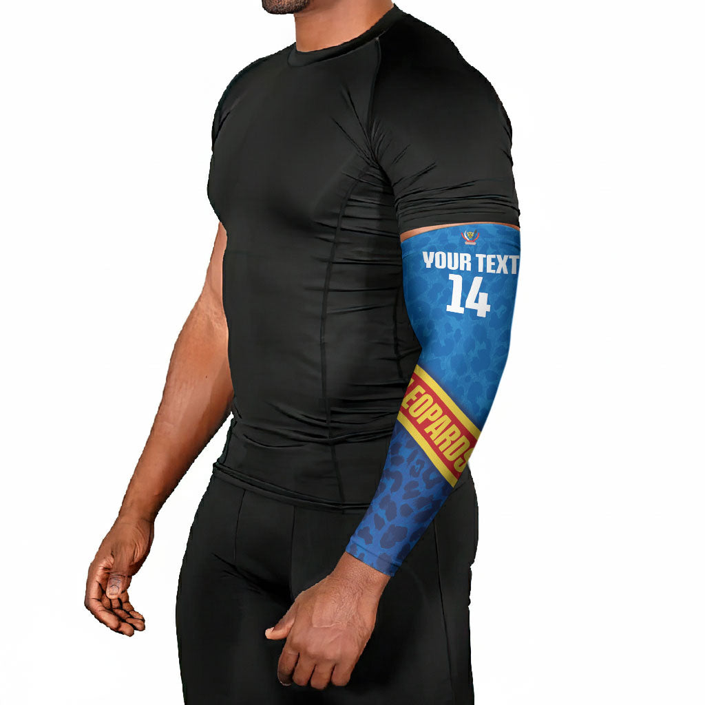 DR Congo Basketball Custom Arm Sleeves 2026 Go Leopards