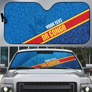 DR Congo Basketball Custom Auto Sun Shade 2026 Go Leopards