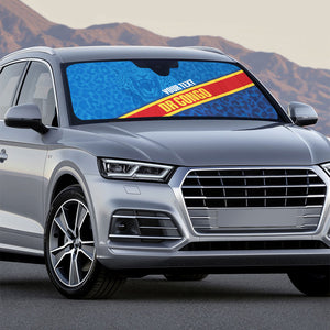 DR Congo Basketball Custom Auto Sun Shade 2026 Go Leopards