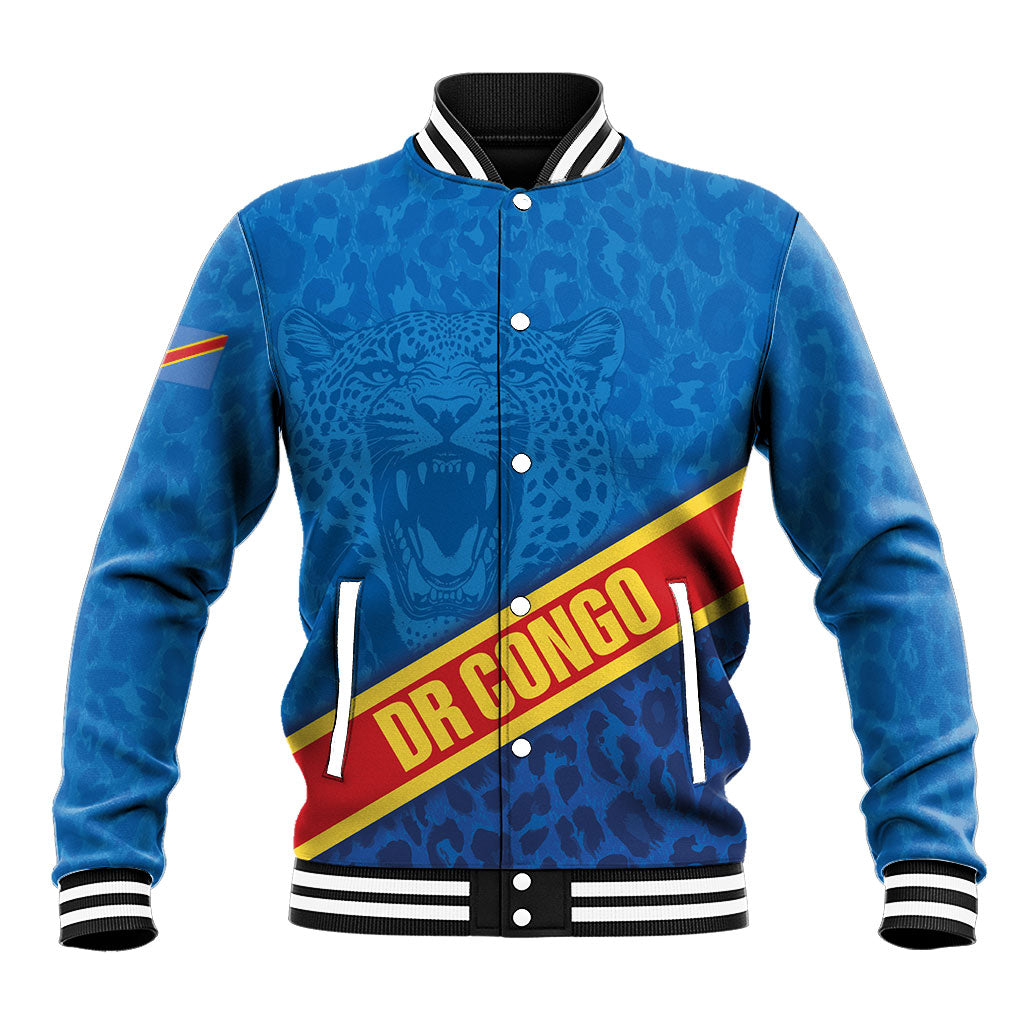 DR Congo Basketball Custom Baseball Jacket 2026 Go Leopards