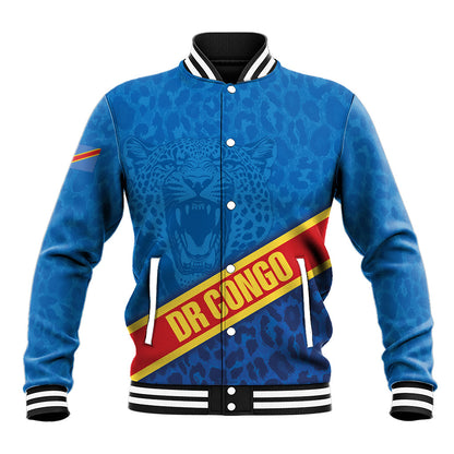 DR Congo Basketball Custom Baseball Jacket 2026 Go Leopards