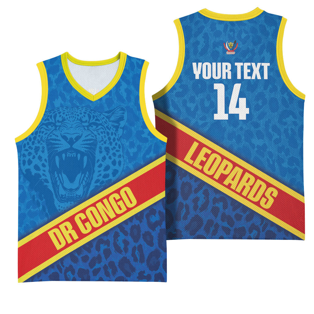 DR Congo Basketball Custom Basketball Jersey 2026 Go Leopards