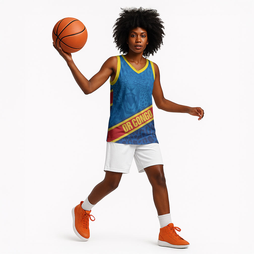 DR Congo Basketball Custom Basketball Jersey 2026 Go Leopards