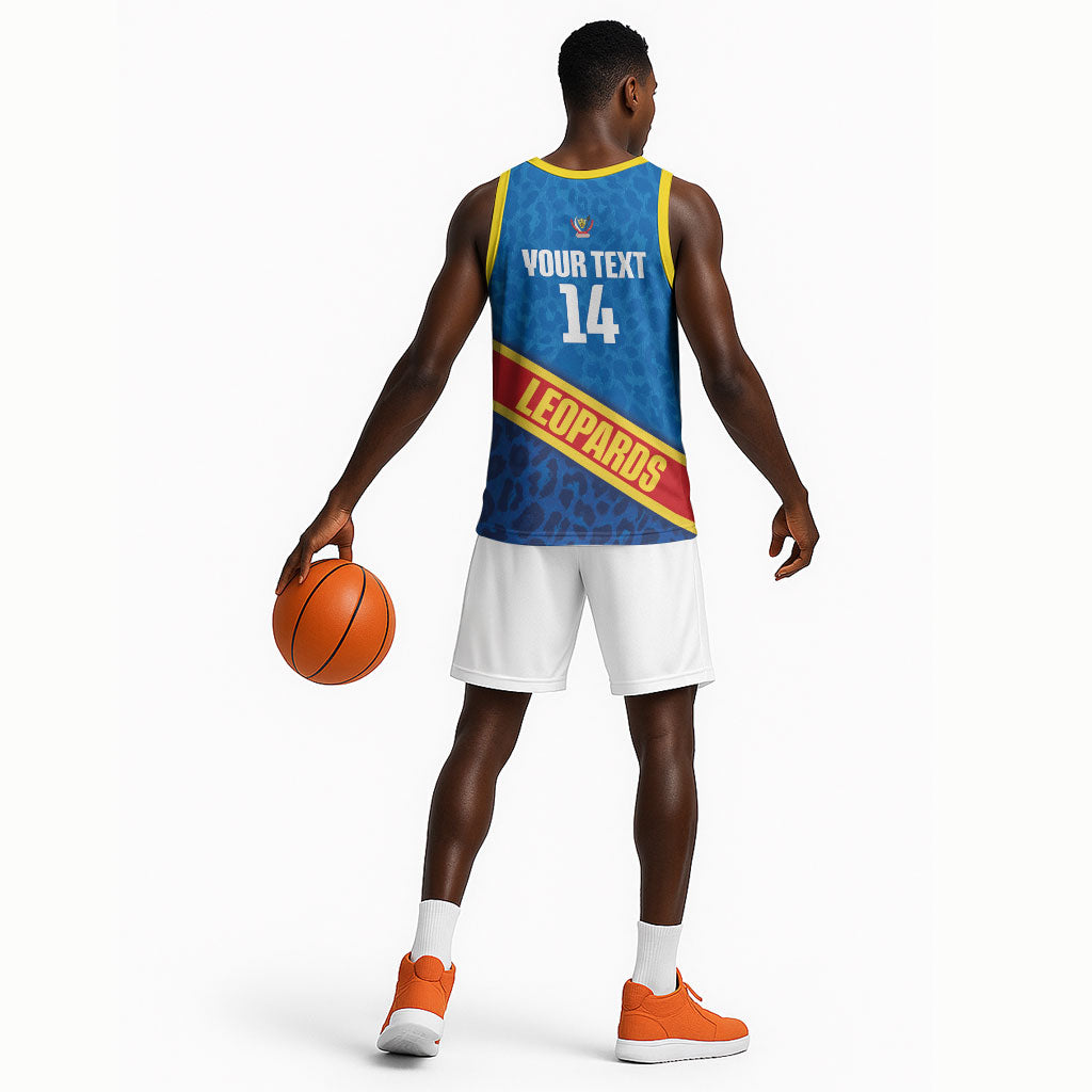 DR Congo Basketball Custom Basketball Jersey 2026 Go Leopards