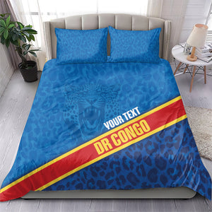 DR Congo Basketball Custom Bedding Set 2026 Go Leopards