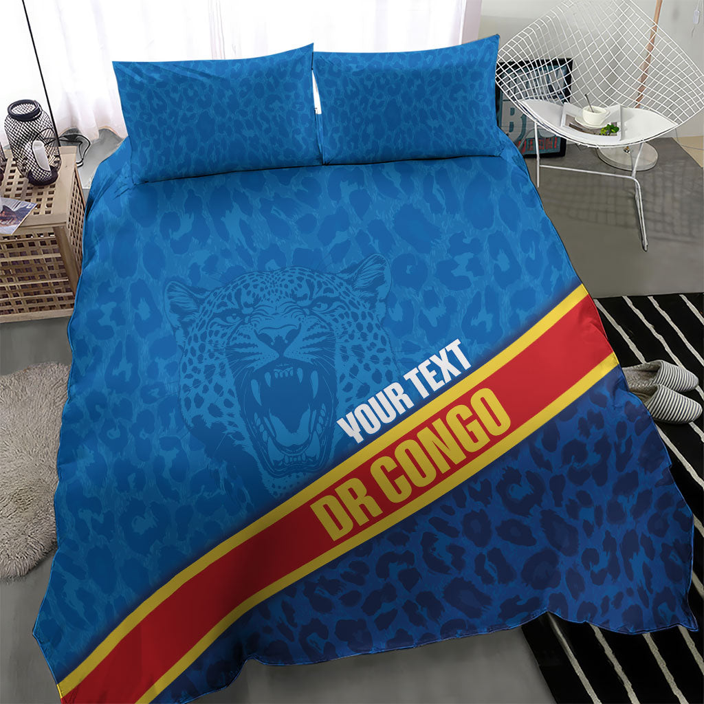 DR Congo Basketball Custom Bedding Set 2026 Go Leopards