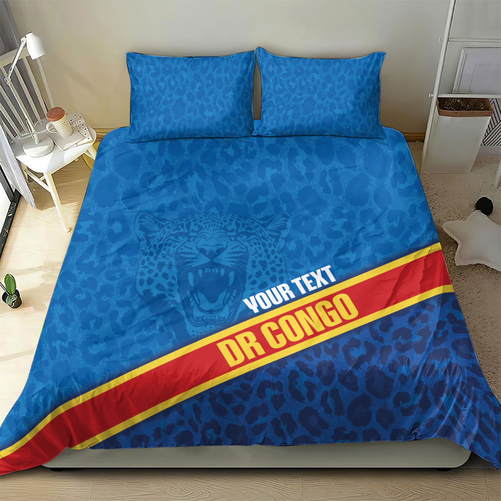 DR Congo Basketball Custom Bedding Set 2026 Go Leopards