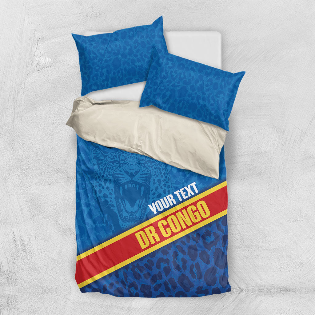 DR Congo Basketball Custom Bedding Set 2026 Go Leopards