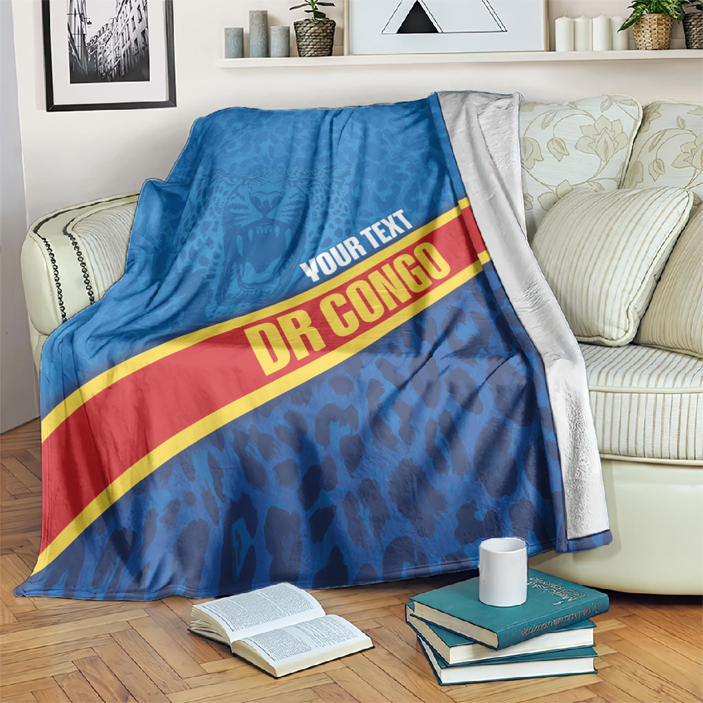 DR Congo Basketball Custom Blanket 2026 Go Leopards