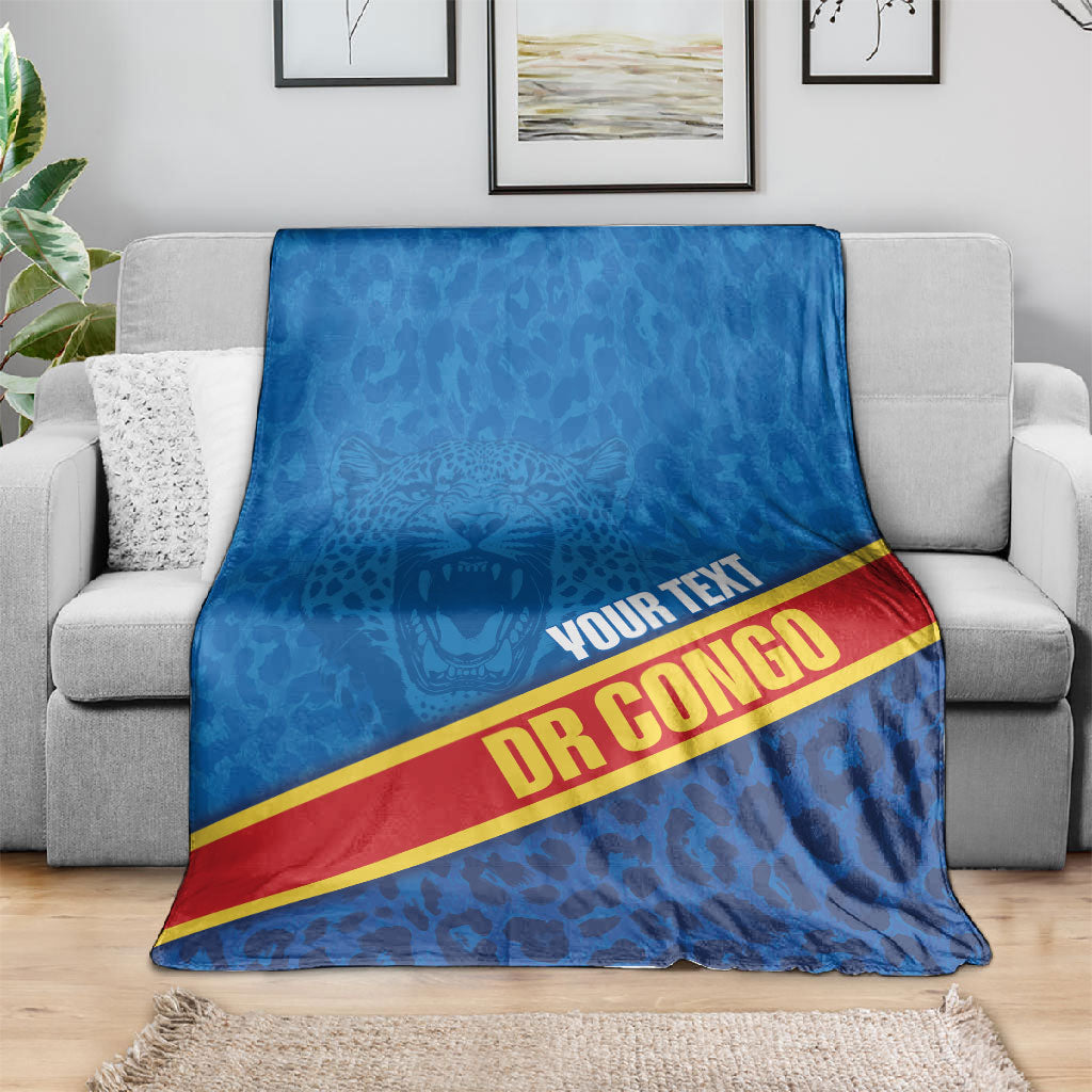 DR Congo Basketball Custom Blanket 2026 Go Leopards