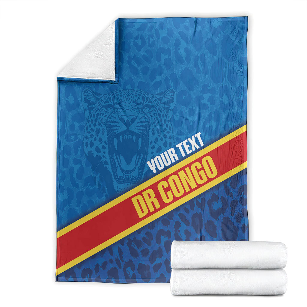 DR Congo Basketball Custom Blanket 2026 Go Leopards