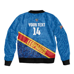DR Congo Basketball Custom Bomber Jacket 2026 Go Leopards