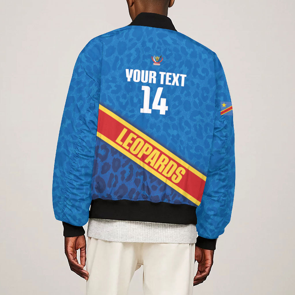 DR Congo Basketball Custom Bomber Jacket 2026 Go Leopards