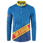 DR Congo Basketball Custom Button Sweatshirt 2026 Go Leopards
