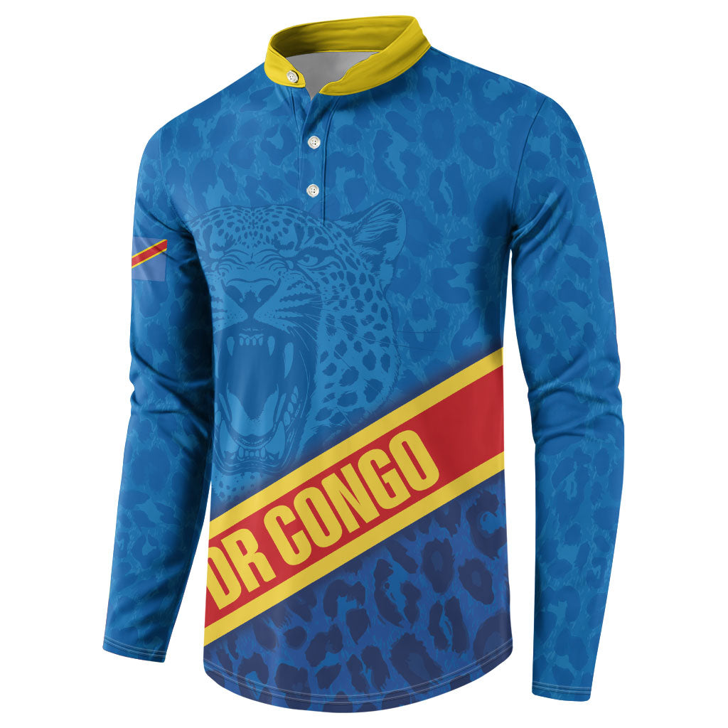 DR Congo Basketball Custom Button Sweatshirt 2026 Go Leopards