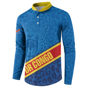 DR Congo Basketball Custom Button Sweatshirt 2026 Go Leopards