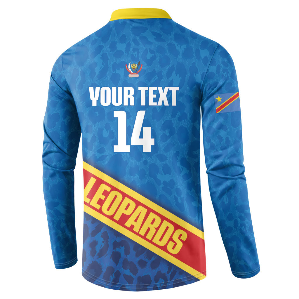 DR Congo Basketball Custom Button Sweatshirt 2026 Go Leopards