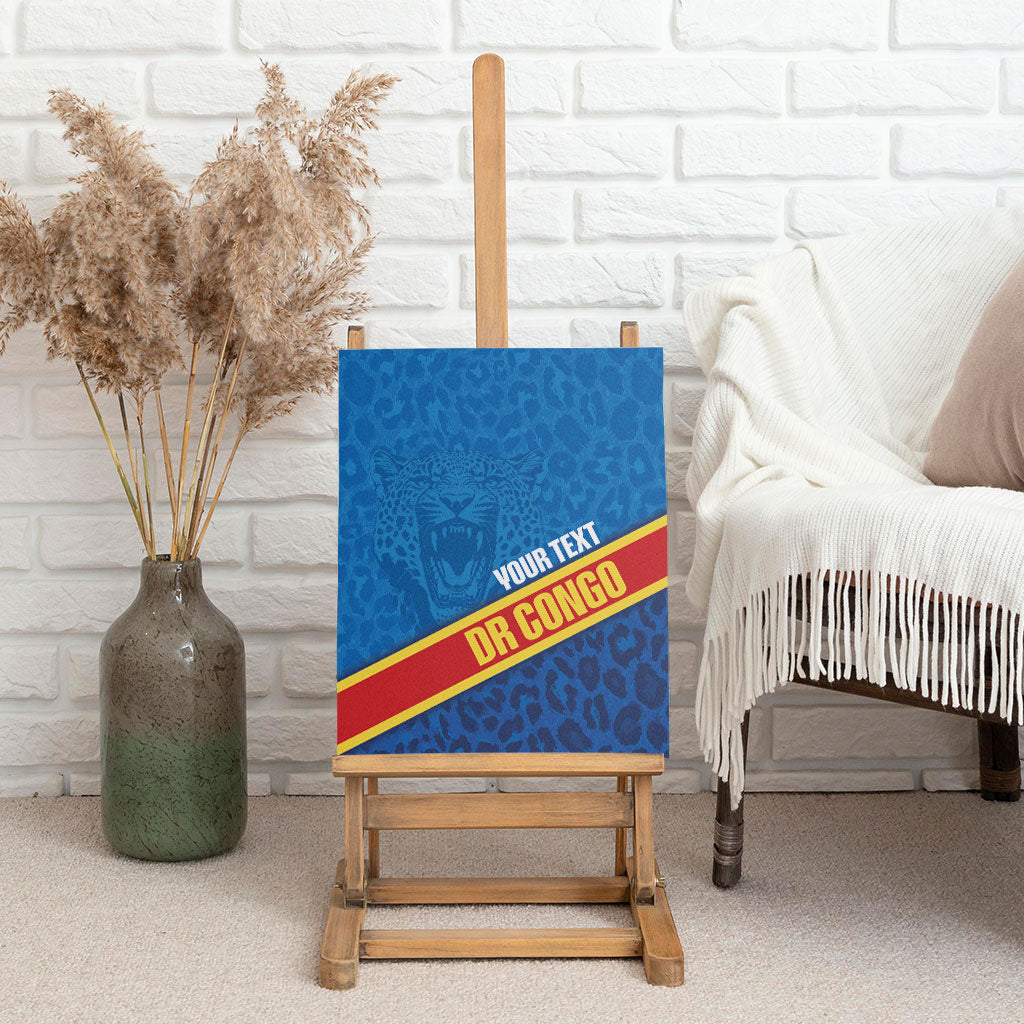 DR Congo Basketball Custom Canvas Wall Art 2026 Go Leopards