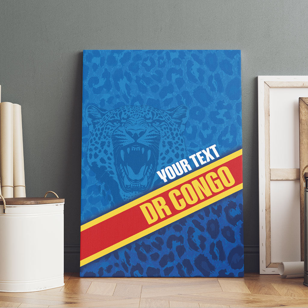 DR Congo Basketball Custom Canvas Wall Art 2026 Go Leopards