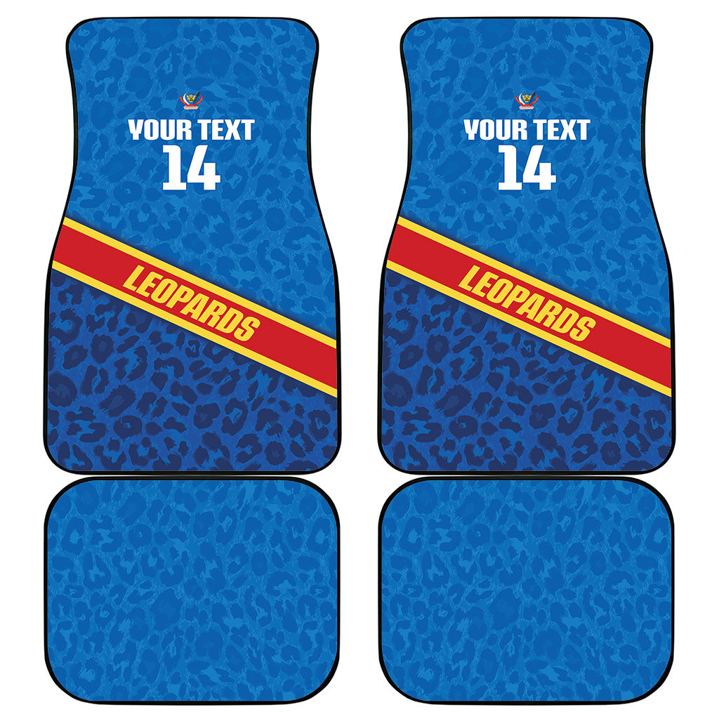 DR Congo Basketball Custom Car Mats 2026 Go Leopards