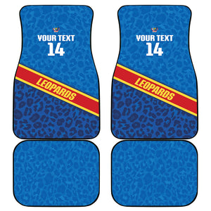 DR Congo Basketball Custom Car Mats 2026 Go Leopards