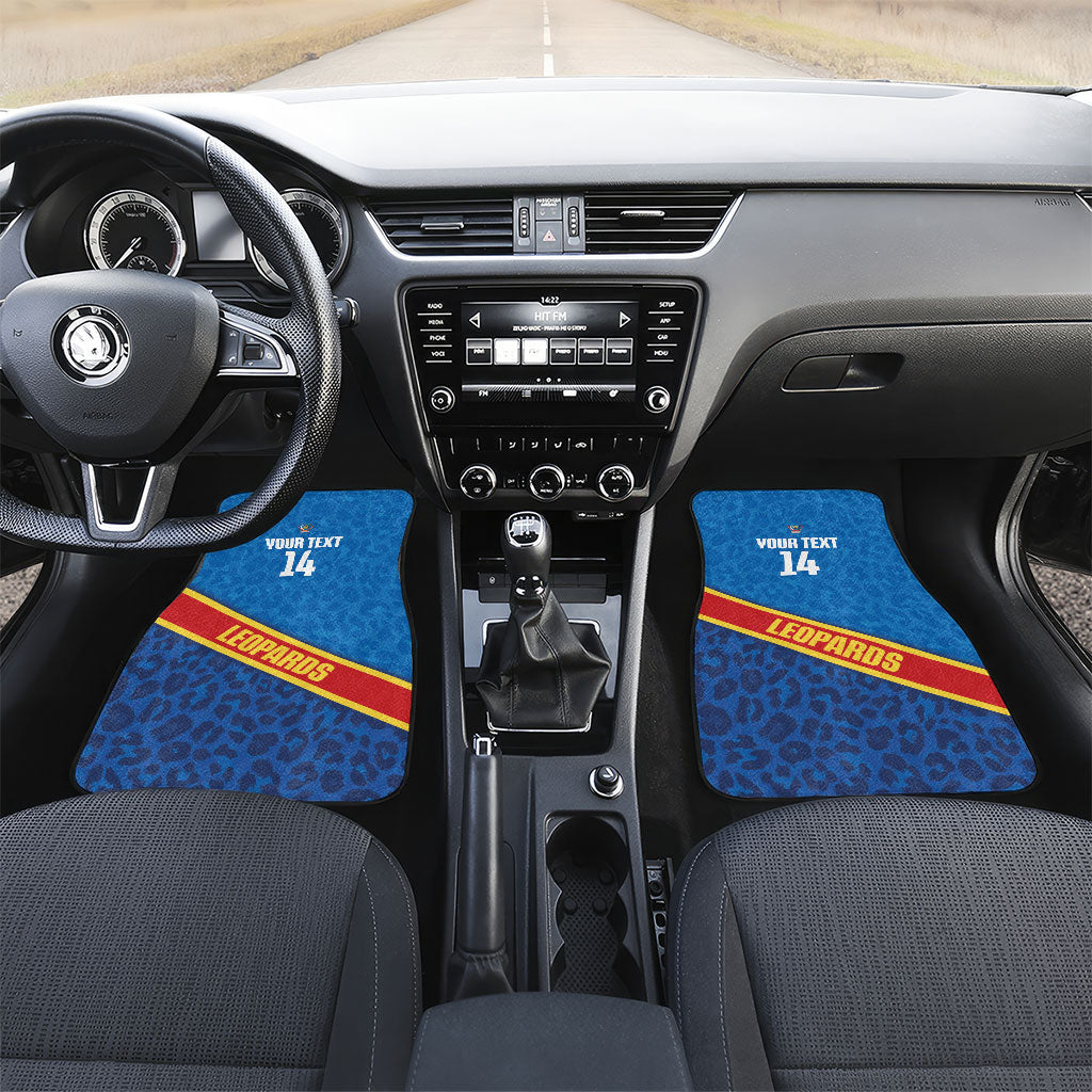 DR Congo Basketball Custom Car Mats 2026 Go Leopards