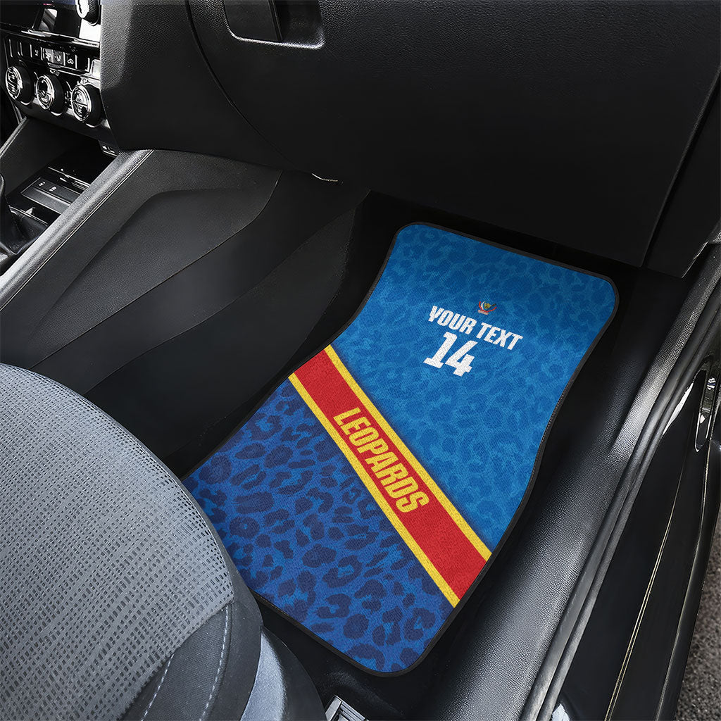 DR Congo Basketball Custom Car Mats 2026 Go Leopards