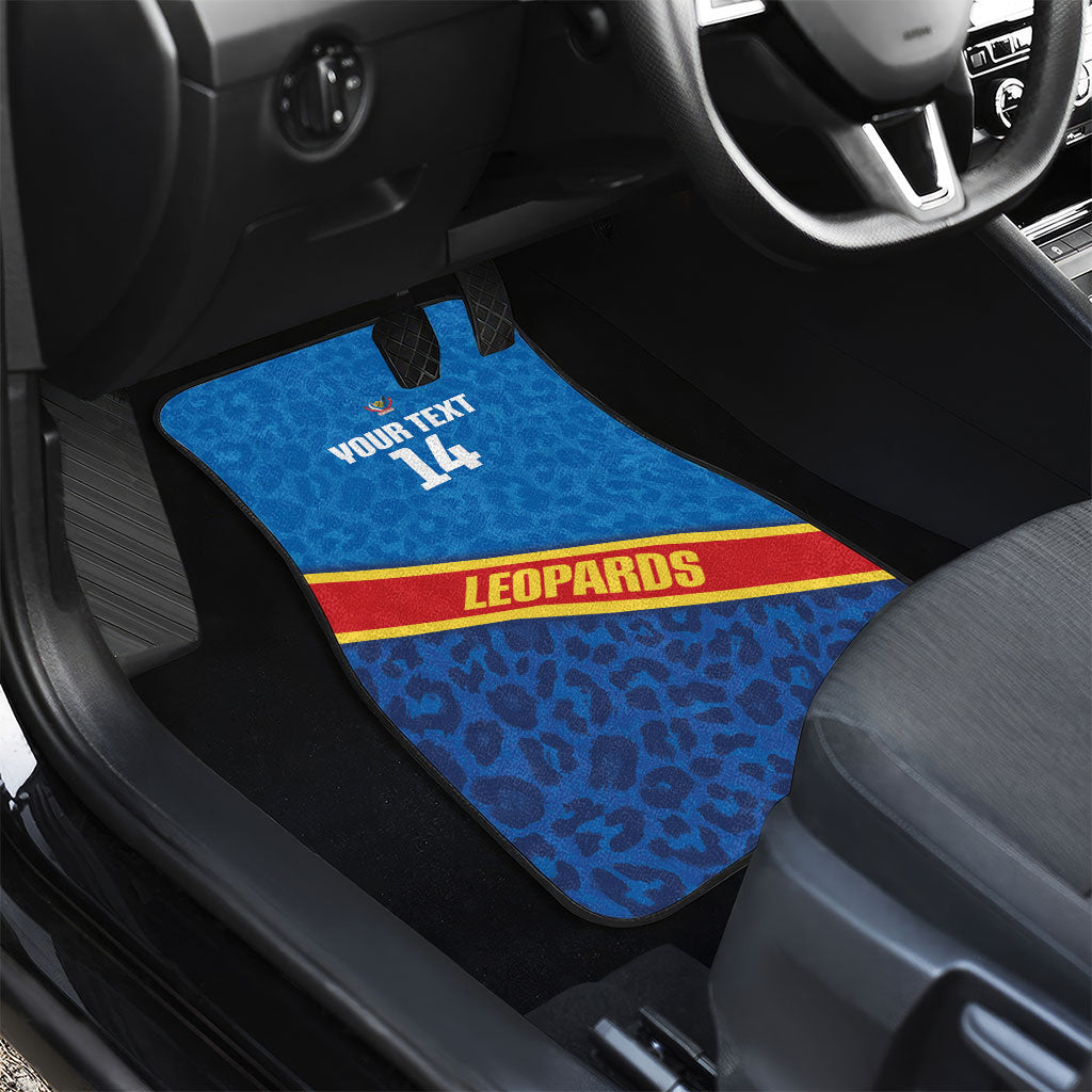 DR Congo Basketball Custom Car Mats 2026 Go Leopards