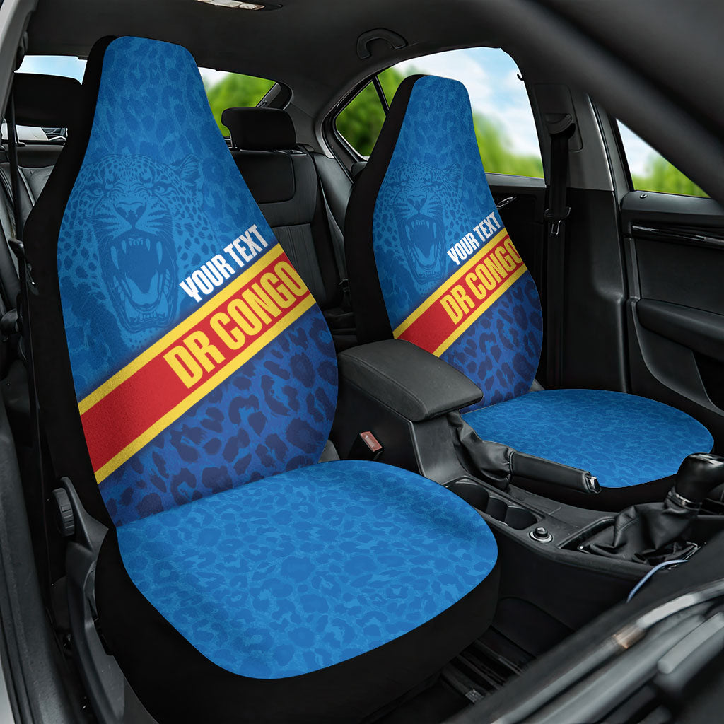 DR Congo Basketball Custom Car Seat Cover 2026 Go Leopards