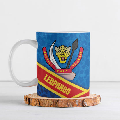 DR Congo Basketball Ceramic Mug 2026 Go Leopards