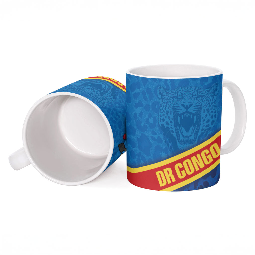 DR Congo Basketball Ceramic Mug 2026 Go Leopards