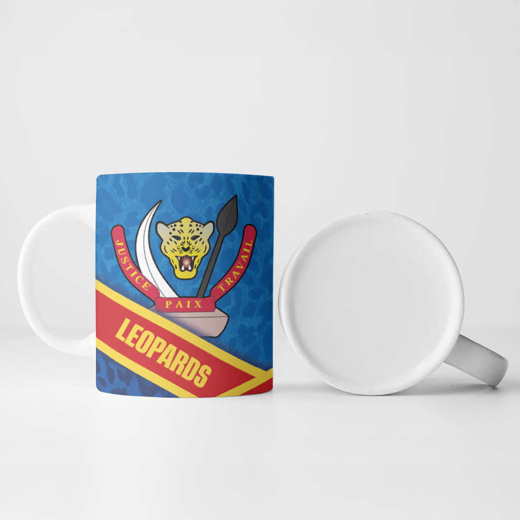 DR Congo Basketball Ceramic Mug 2026 Go Leopards