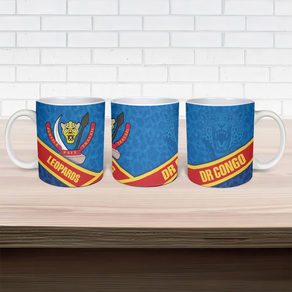 DR Congo Basketball Ceramic Mug 2026 Go Leopards