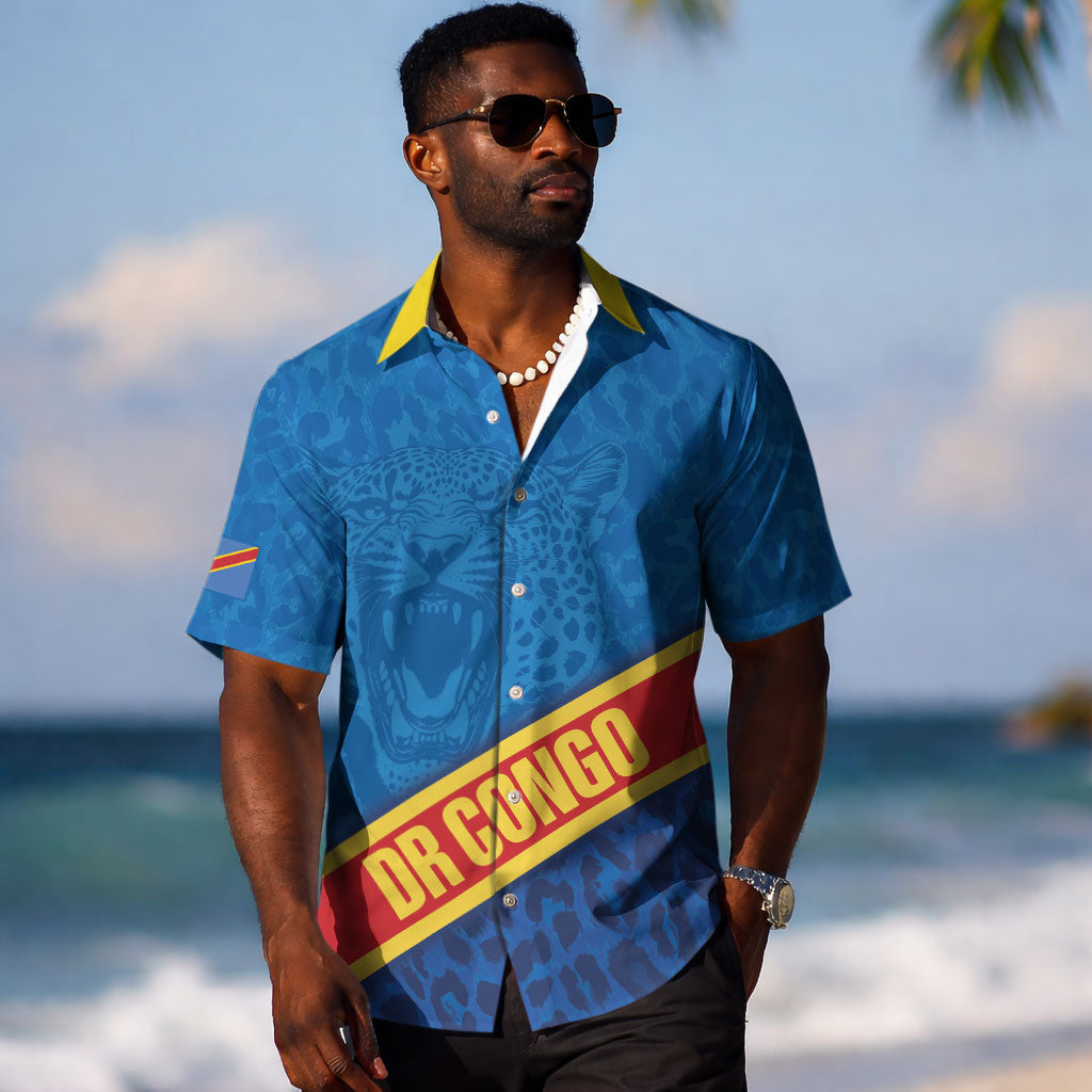 DR Congo Basketball Custom Hawaiian Shirt 2026 Go Leopards