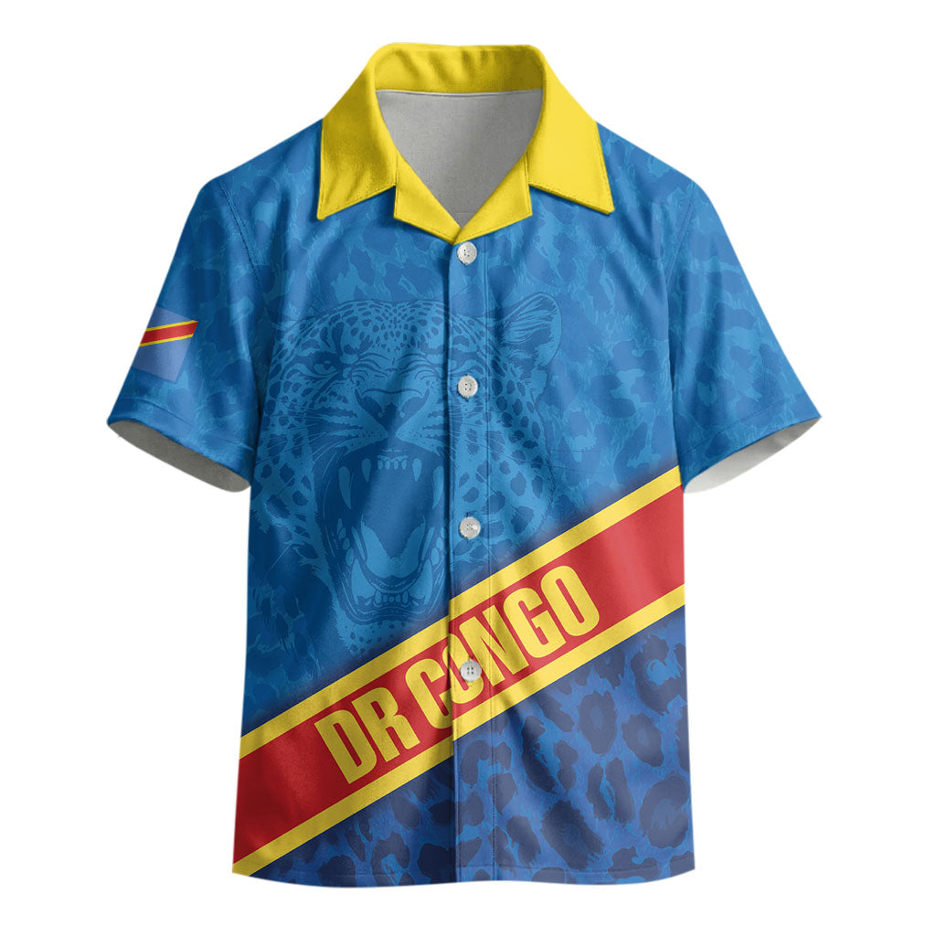 DR Congo Basketball Custom Kid Hawaiian Shirt 2026 Go Leopards