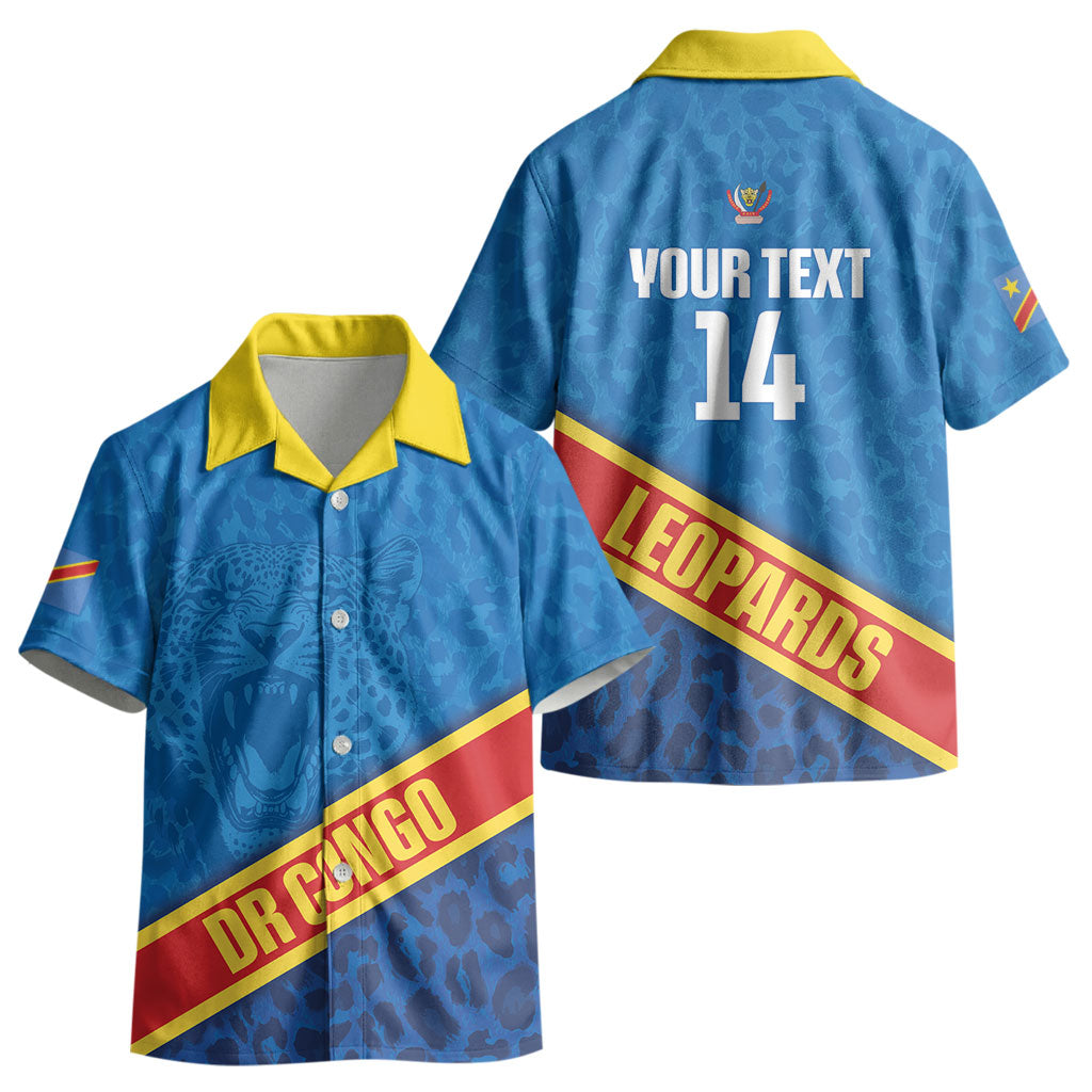 DR Congo Basketball Custom Kid Hawaiian Shirt 2026 Go Leopards