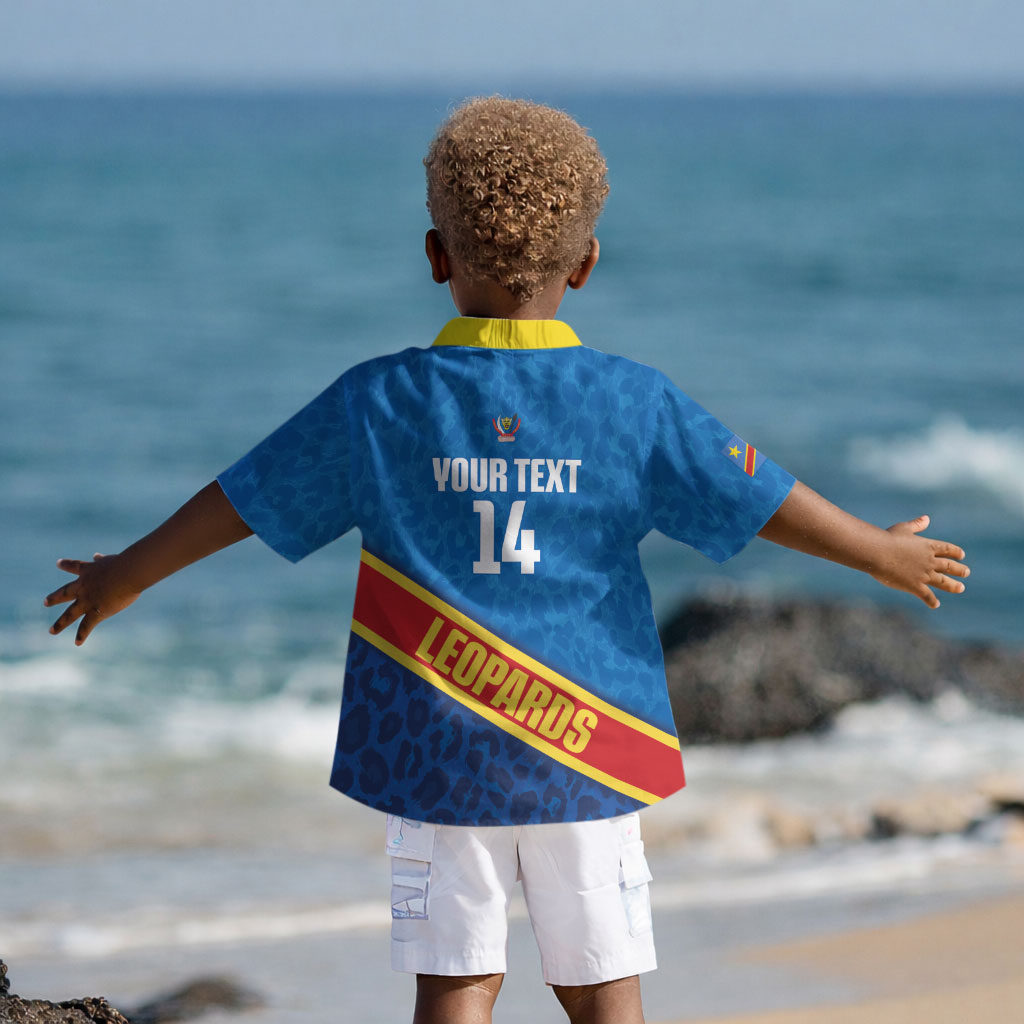 DR Congo Basketball Custom Kid Hawaiian Shirt 2026 Go Leopards