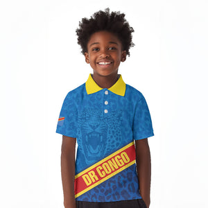 DR Congo Basketball Custom Kid Polo Shirt 2026 Go Leopards