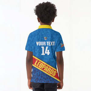 DR Congo Basketball Custom Kid Polo Shirt 2026 Go Leopards