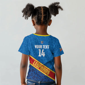 DR Congo Basketball Custom Kid T shirt 2026 Go Leopards