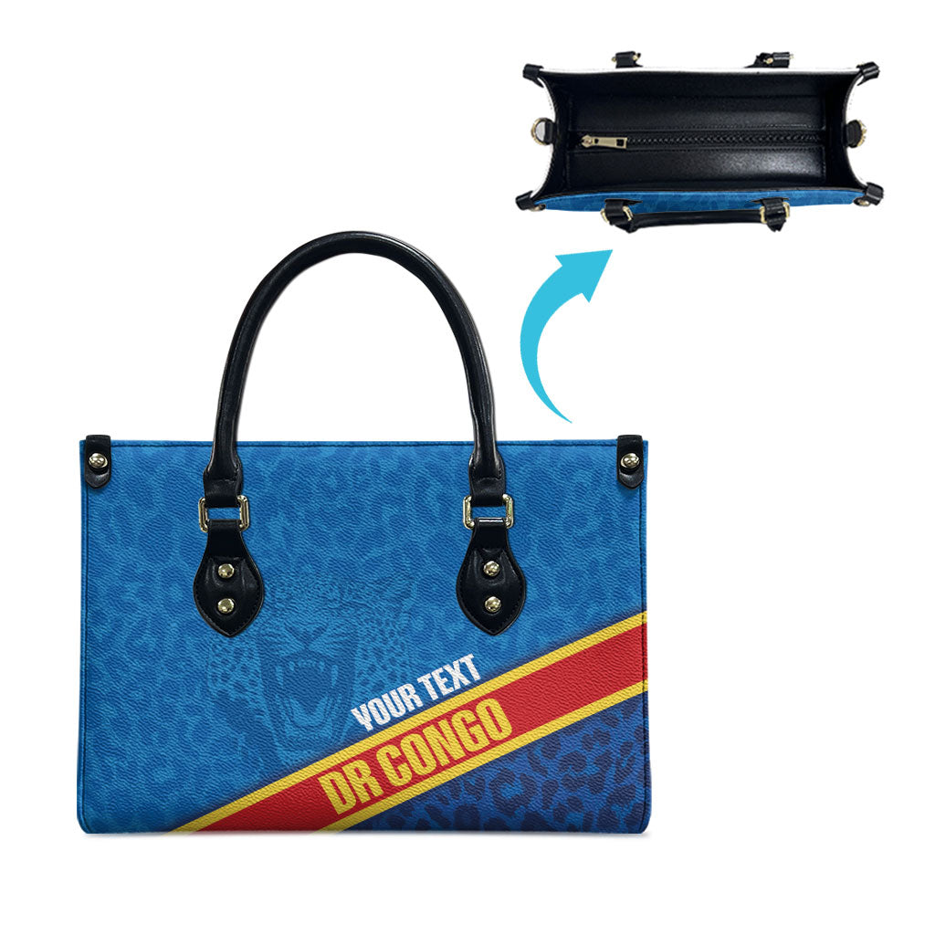 DR Congo Basketball Custom Leather Bag 2026 Go Leopards